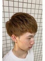 エヌドットバーバー ヒロオ(N.BARBER HIROO) ナチュラルベージュ×マッシュスタイル<広尾><学割U24><理容室>