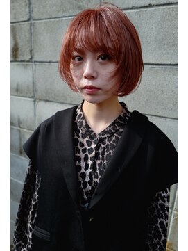 マウロア(MAULOA) 【MAULOA】マッシュボブウルフ×ピンクオレンジ