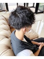 アース コアフュールボーテ 上越店(EARTH coiffure beaute) ツイストスパイラルパーマフェードダブルカラー