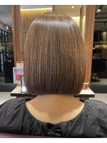 アイフィール アヴェダ 瑞江店(i feel AVEDA)&nbsp;【藤田】　平行ボブ×明るめオリーブブラウン