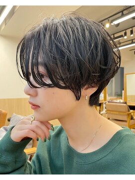 サンドエス 銀座(sand S) 暗髪ハンサムショート大人可愛い20代30代40代似合わせカット