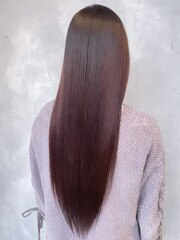 髪質改善 × ブリーチなしチェリーピンク #009