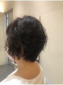 ショートパーマ/40代/50代