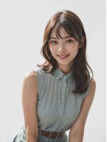 エル 横浜(eL)&nbsp;◎前髪パーマ レイヤーロング 黒髪 グレーベージュ 小顔