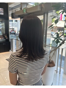 エアー 銀座タワー(AIR) 外ハネミディ/秋色ブラウン