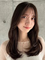 ガーデンヨコハマ(GARDEN YOKOHAMA) レイヤーカット顔まわりレイヤーシースルー前髪ベージュカラー