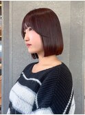 ◇メルティカラー似合わせカットウェーブミディアム縮毛矯正ボブ