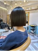 イメチェン外ハネボブ美髪ワイドバングレイヤー髪質改善縮毛矯正