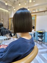 ロンドアベニール 北千住(Lond avenir)&nbsp;イメチェン外ハネボブ美髪ワイドバングレイヤー髪質改善縮毛矯正