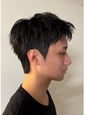 スパイキーショートダウンパーマメンズカットメンズショート