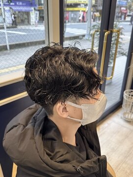 アンソル オブ リシェール(N'SOL of RICHAIR) ブルーブラック/スペインカール/スパイキーショート/南越谷