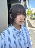小顔カット/顔まわりレイヤー/シアーブラウン