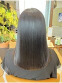 秋の髪質改善メテオカラーでマットブラウンに