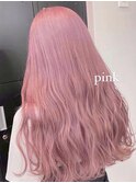 くびれヘア／アプリコットオレンジ/夏のヘアアレンジ/梅田