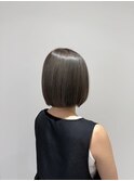 【湯田】アッシュベージュボブ