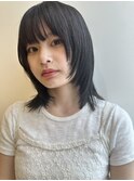 髪質改善酸性ストレート/ハッシュカット/曲がるストレート