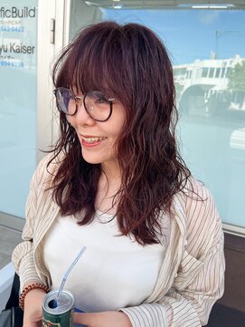 アスラン(ASLAN) 【aslan】沖縄パーマ/ウルフヘア/暖色カラー