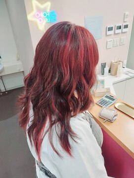 ハイライトレッドデザインカラー