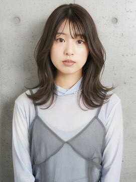 ★大人可愛い20代30代40代大人薄めバンク前髪くびレイヤー