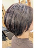 落ち着いた丸みボブ