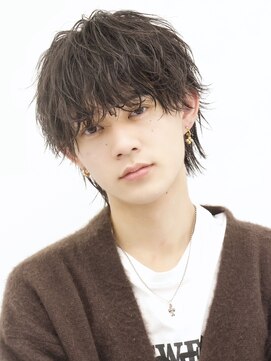 ゆるめパーマソフトツイストマッシュウルフ無造作ショート