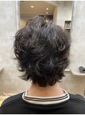 メンズパーマ　ミディアム