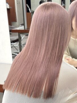 ニコ トウキョウ 渋谷(nico TOKYO) ミルクティーピンクダブルカラーピンクハイトーン韓国レイヤー