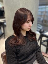 ザシェノンウメダ(THA CHAINON UMEDA) イメチェン/ピンクベージュ/アンブレラカラー/前髪/心斎橋