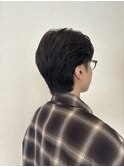 ナチュラルセンターパート×ニュアンスパーマで大人イメチェン