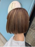 ハイライト＆髪質改善トリートメント【三宅】