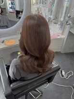 コアブラン 原宿 明治神宮前(CORE blanc)&nbsp;ブリーチなしダブルカラーアッシュブラウンブラウンカラー表参道