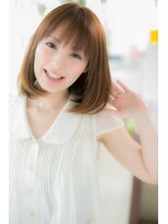 エヌアンドエーコンティ(N&A CONTi)&nbsp;ボブショート×キャメルベージュ×ナチュラルカール