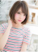 前下がりボブでアーバンレディstyle a