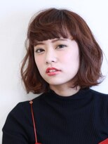 ステラ ヘア デザイン サロン(STELLA hair design salon)&nbsp;ぶつ切りルーズボブ　ビターチェリー　S