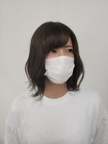 ヘアースポットイング(ing) ボブ×カーキ