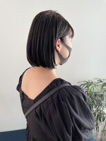 トレス(TRESS)&nbsp;切りっぱなしボブ　ダークグレージュ　ショートボブ