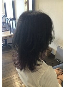 ヘア デザイン ルーシュ(HAIR DESIGN ruche) くびれレイヤー　裾カラー