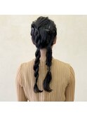 結婚式セット / ツインアレンジ / アシメ【IN SIDE OUT＋】