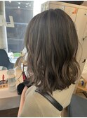 #黒髪#ボブルフ#ネビージュ#小顔#ワンレン