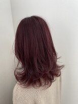 ニコ ヘアリラクゼーション(Nico hair relaxation)&nbsp;レッドブラウン ネオウルフ20代30代S字ウェーブく びれ巻き