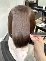 ラブクロムトーキョー オモテサンドウ(LOVECHROME OMOTESANDO)&nbsp;ココアベージュ美髪髪質改善トリートメント☆ボブ縮毛矯正