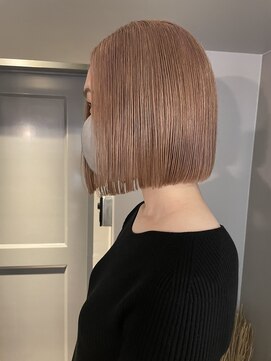 エンシー(ENCI) ハイトーンベージュ/切りっぱなしボブ