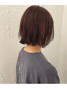 カウチ 板橋本町店(kauti) 春っぽピンクベージュと切りっぱなしボブ