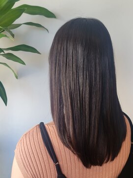 エニィ 池袋西口(Any) 黒髪/グレーベージュ/レイヤーロング/前髪パーマ/池袋