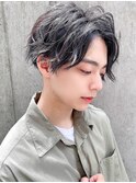 アッシュブラック/カルマパーマ/ウルフ/マッシュパーマ/錦糸町