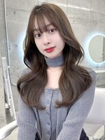 アリュウル 表参道 青山(Allure)&nbsp;学割U24＊大人可愛いくびれヘア＊艶カラー/くすみベージュ