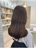 髪質改善カラー　艶カラー　ブラウンカラー　ミディアム