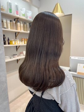 ポジ(poji) 髪質改善カラー　艶カラー　ブラウンカラー　ミディアム