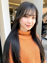 カノエ 山口矢原店(canoe)&nbsp;髪質改善 チョコレートブラウン シースルーバング