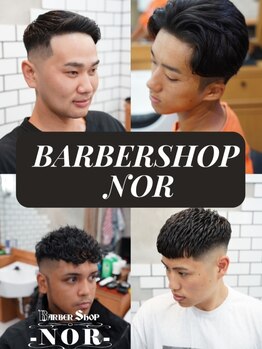 バーバーショップ ノア 2nd(BARBERSHOP NOR)の写真/【フェードカット+眉カット¥6100→¥5500】平日20時半まで営業！お仕事帰りにも気軽に通っていただけます☆